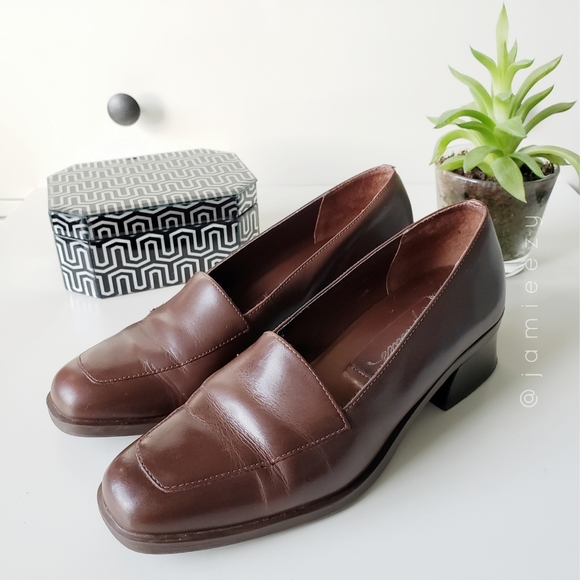 Seychelles | Shoes | Seychelles Clara Leather Loafer Stacked Heels ...